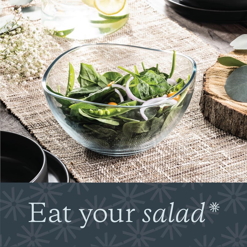 Vikko Serving Bowls, 63.5 Ounce Large Salad Bowls for Parties and Every Day, Beautiful Wavy Designed Serving Bowl for Entertaining, Elegant Big Bowl For Salads, Pasta, Fruit, Microwave and Dishwasher Safe - Image 4